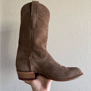 Tecovas Brown Suede Western Boots